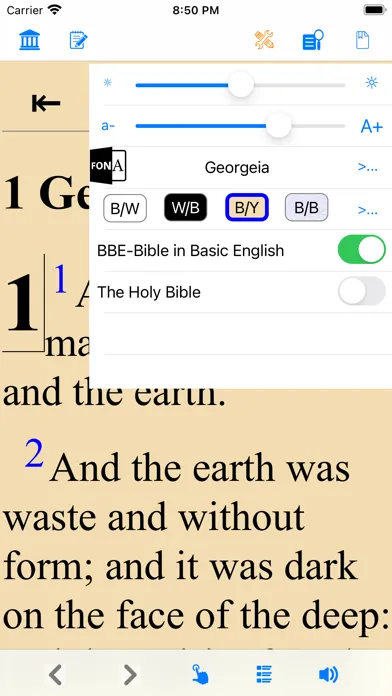 Capturas de tela do Holy Bible BBE (Basic English)