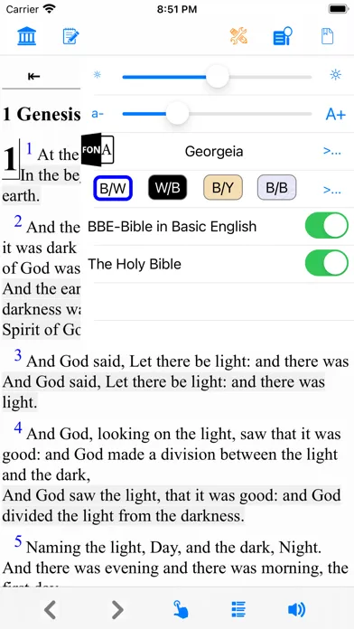 Capturas de tela do Holy Bible BBE (Basic English)