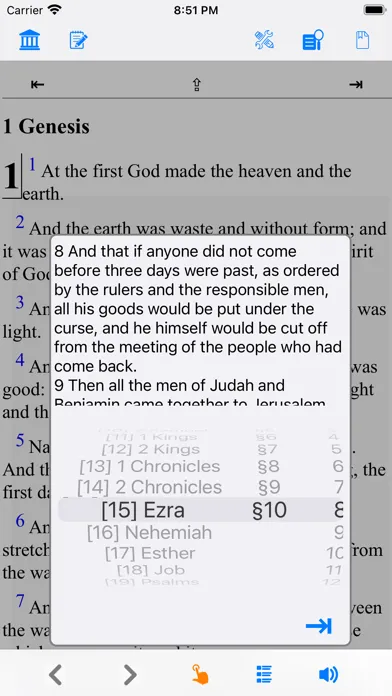 Capturas de tela do Holy Bible BBE (Basic English)