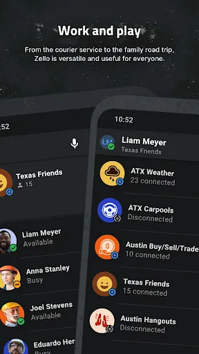 Zello PTT Walkie Talkie Ekran Görüntüleri