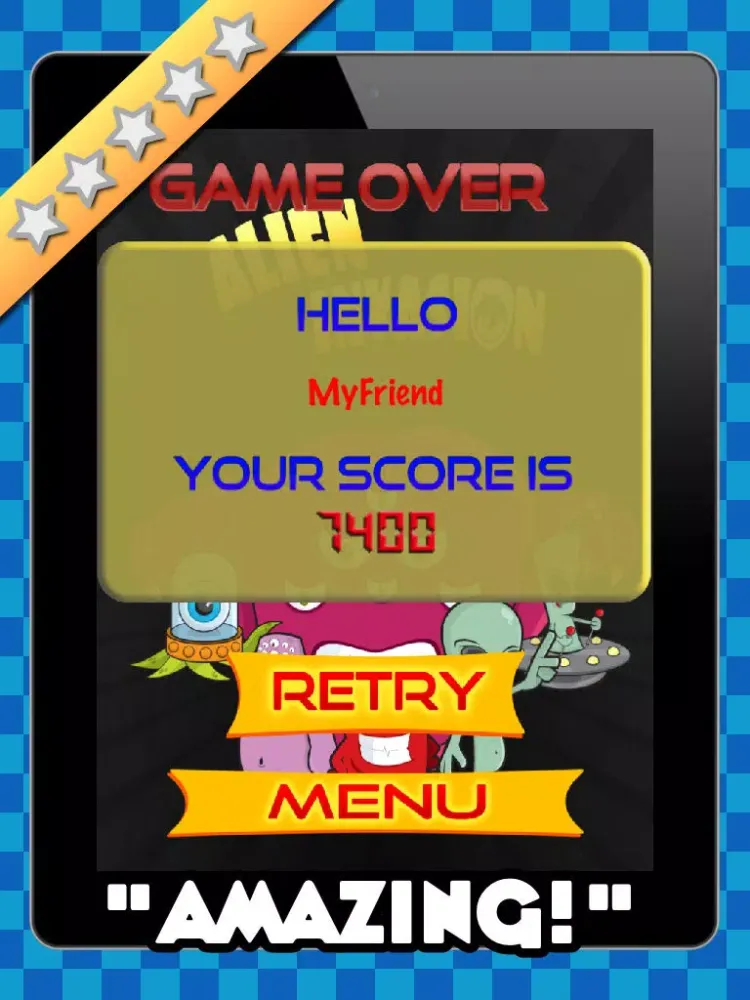 ภาพหน้าจอของ Alien Invasion Match 3 Game FREE iPad 