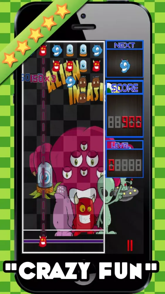 ภาพหน้าจอของ Alien Invasion Match 3 Game FREE