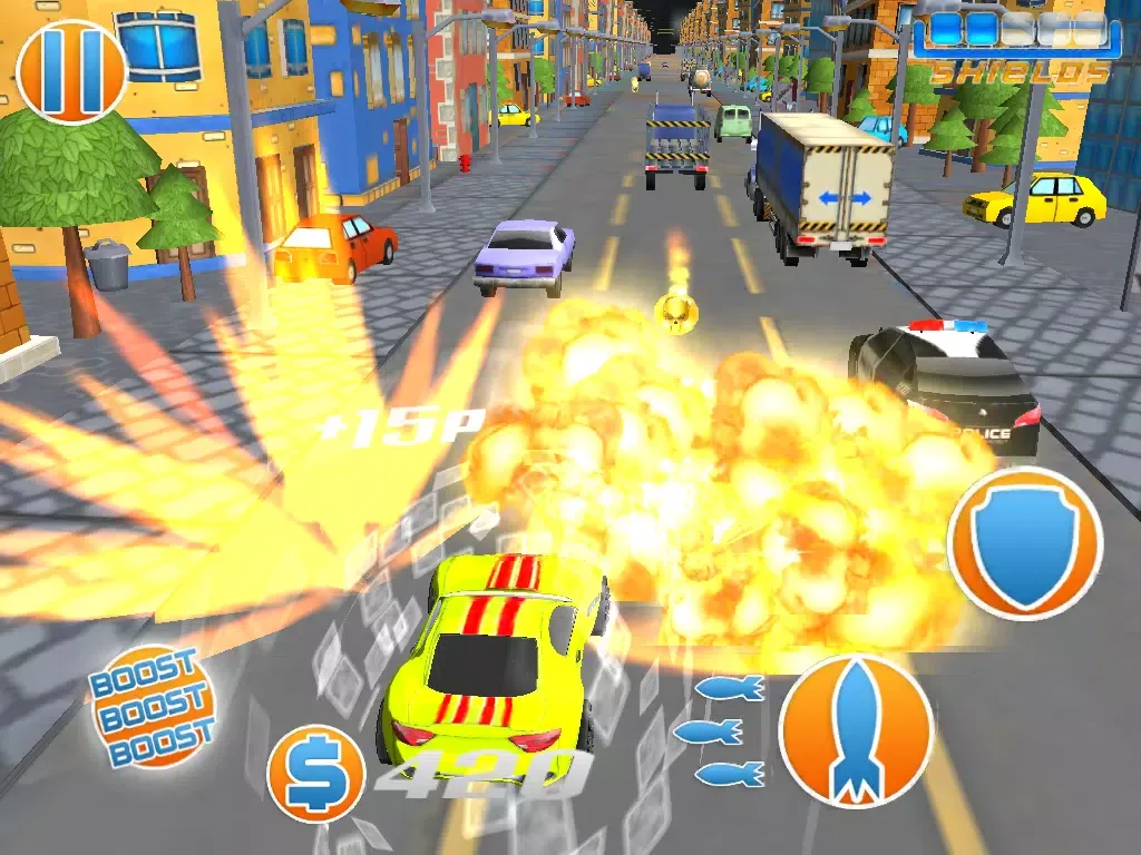 ภาพหน้าจอของ Criminal Racing of Rival Clans Traffic Clash iPad 