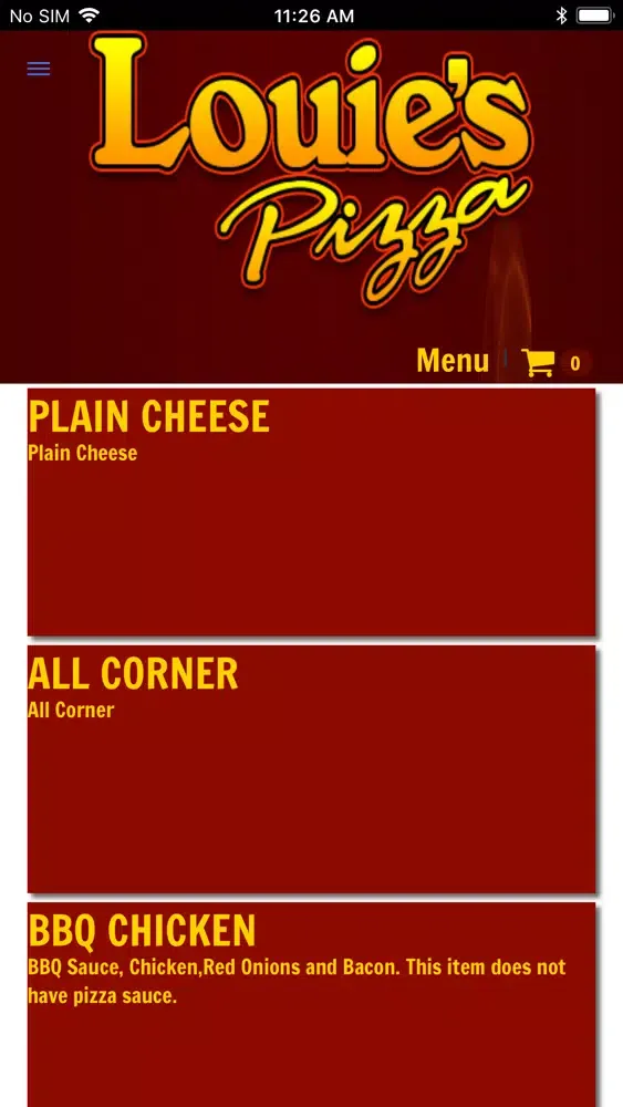 Louies Pizza Ekran Görüntüleri