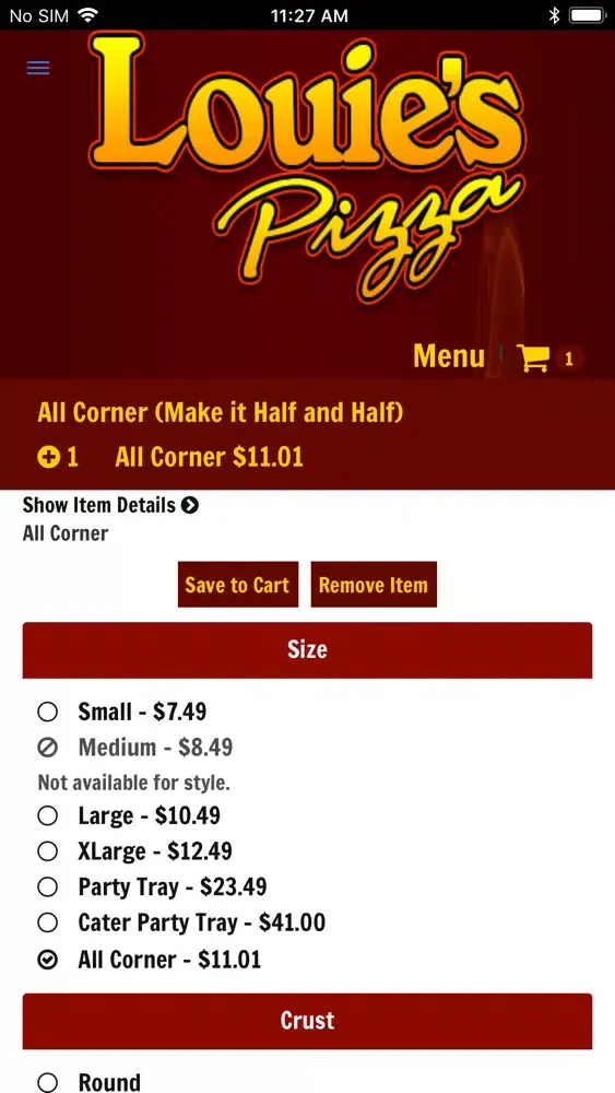 Louies Pizza Ekran Görüntüleri