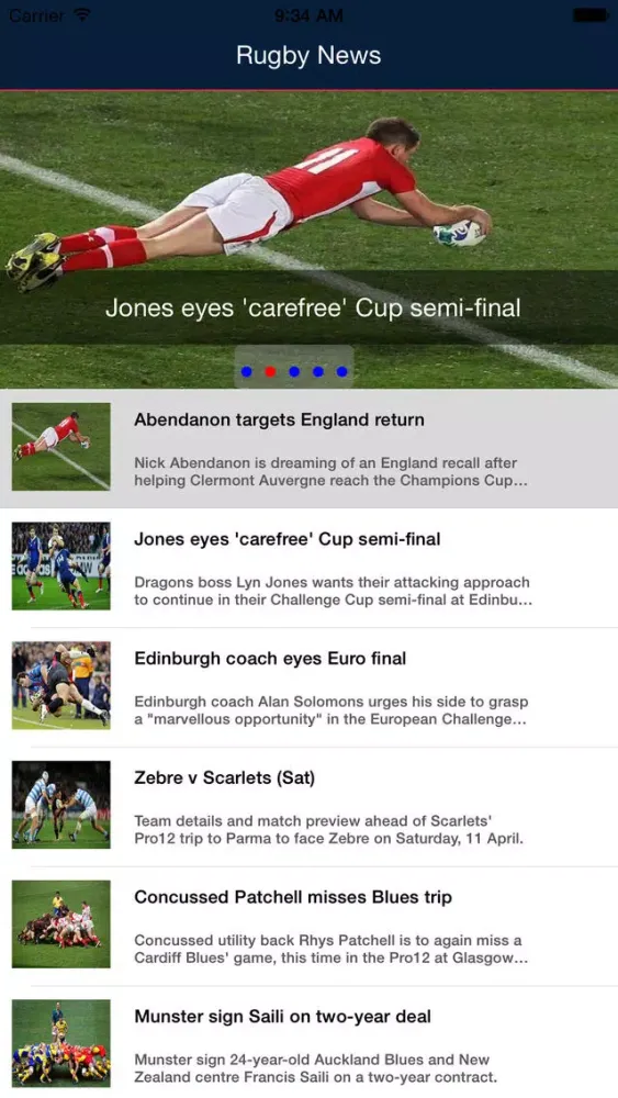 Rugby News- Live Rugby sport, scores, informations and schedules سکرین شاٹس