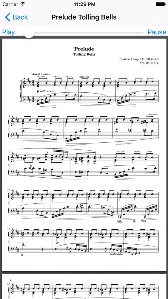 Ảnh chụp màn hình của Frederic Chopin - Preludes & Etudes for Piano FREE