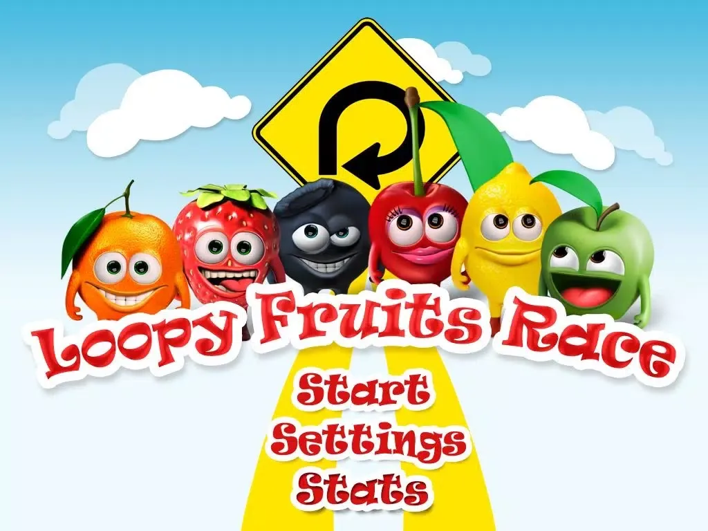Screenshot di Loopy Fruit Race - free running racing game iPad 