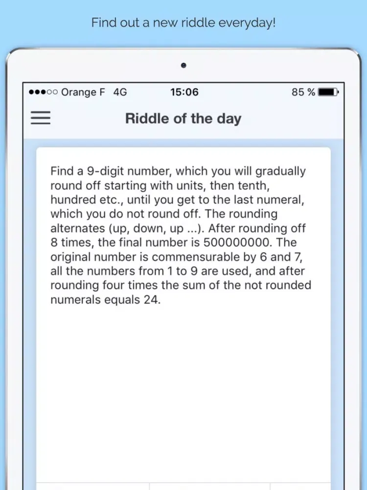Riddles and brain challenges - Free iPad  Ekran Görüntüleri