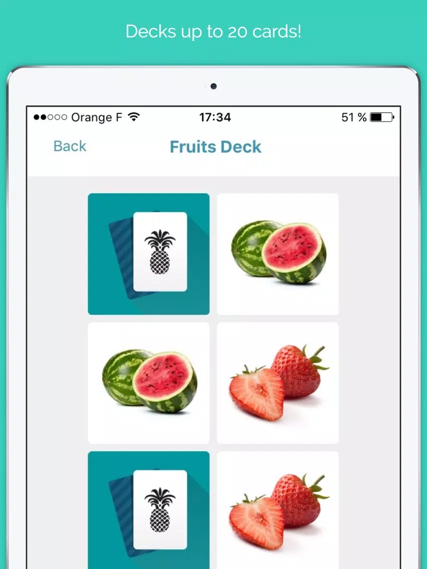 Memory cards free - Brain challenge iPad  Screenshots