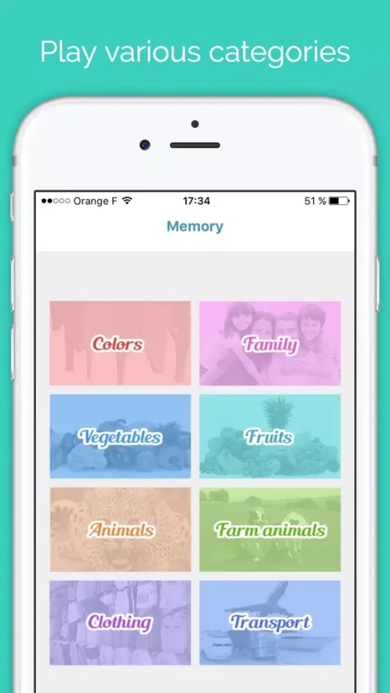 Screenshot di Memory cards free - Brain challenge