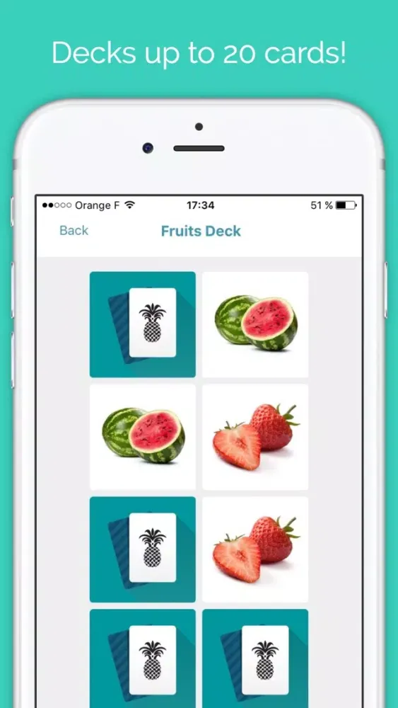 Screenshot di Memory cards free - Brain challenge