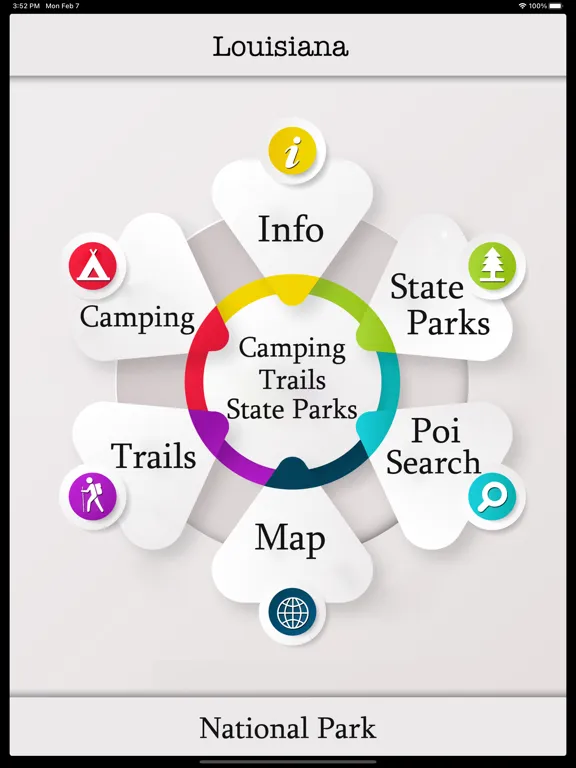 تصاویر Louisiana Camping &Trails,Park iPad 