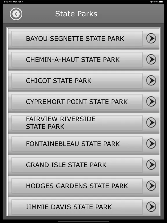 تصاویر Louisiana Camping &Trails,Park iPad 