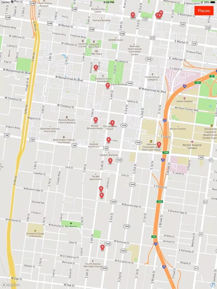 Louisville Ghost Map iPad 应用截图