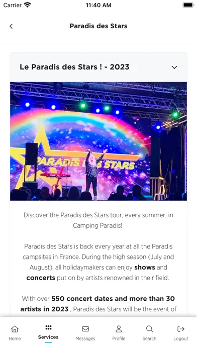 Les Vacances Camping Paradis سکرین شاٹس