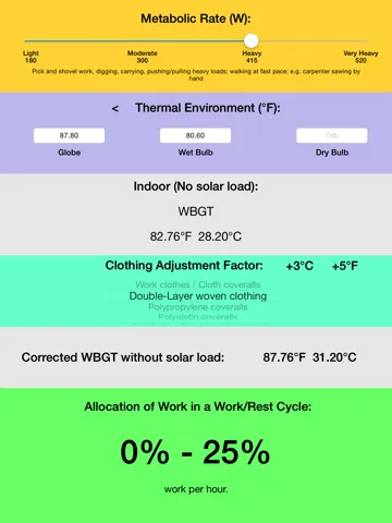 Zrzuty ekranu Thermal Stress Calculator iPad 