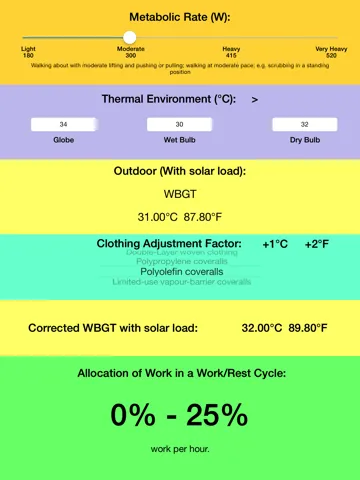 Zrzuty ekranu Thermal Stress Calculator iPad 
