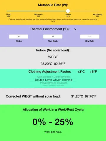Zrzuty ekranu Thermal Stress Calculator iPad 