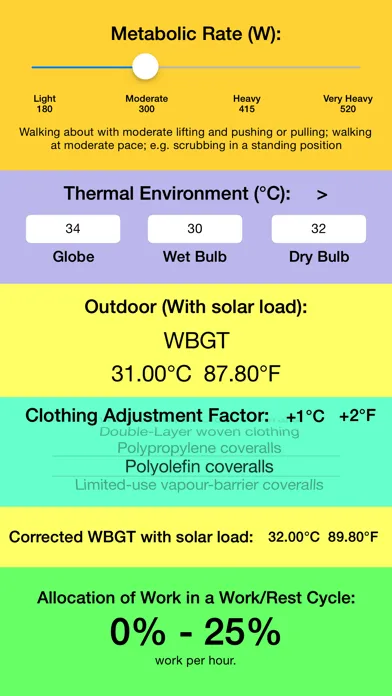 Zrzuty ekranu Thermal Stress Calculator