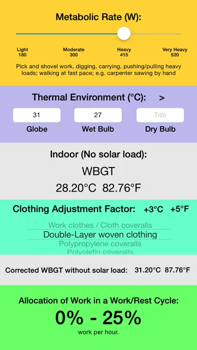 Zrzuty ekranu Thermal Stress Calculator
