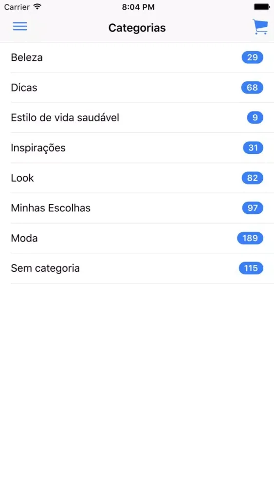 Capturas de tela do Blog da Amanda Coutinho