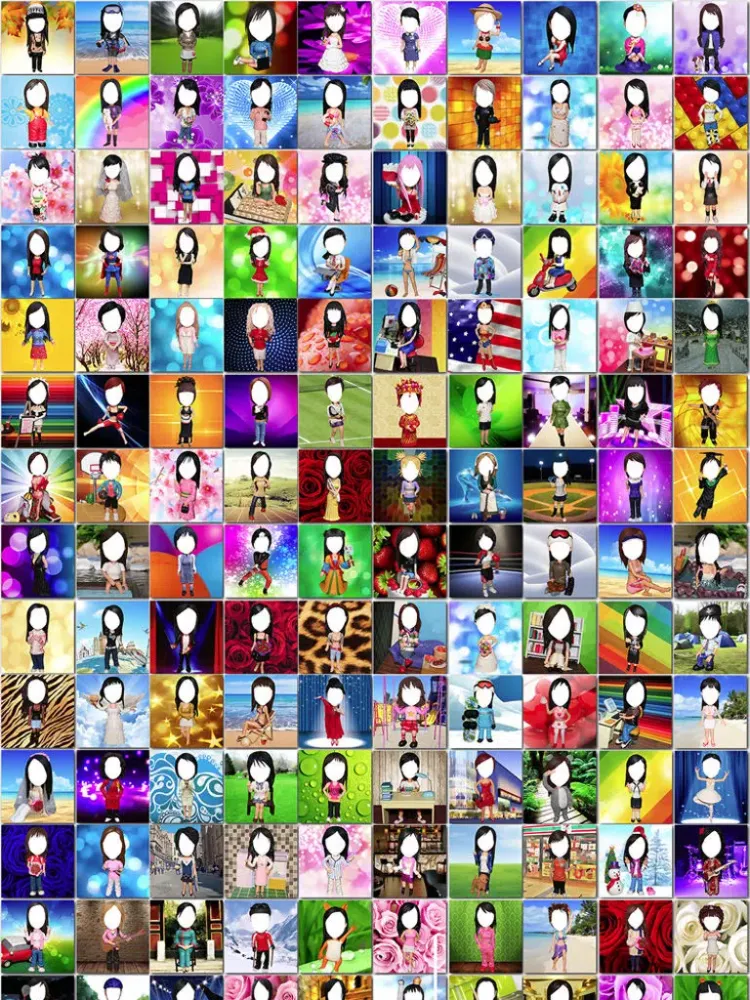 Capturas de pantalla de Bobblehead - Emoji Fun Stickers, Photo Frames Borders, Face Swap Mask iPad 