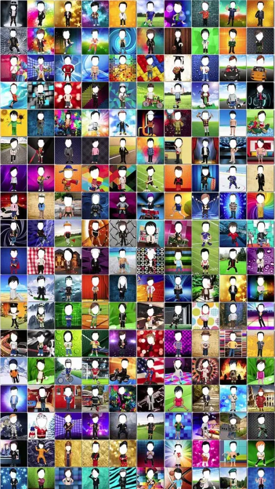 Capturas de pantalla de Bobblehead - Emoji Fun Stickers, Photo Frames Borders, Face Swap Mask