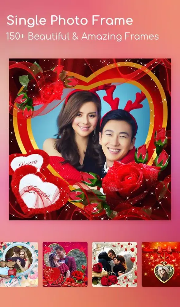 Capturas de tela do Love Collage, Love Photo Frame