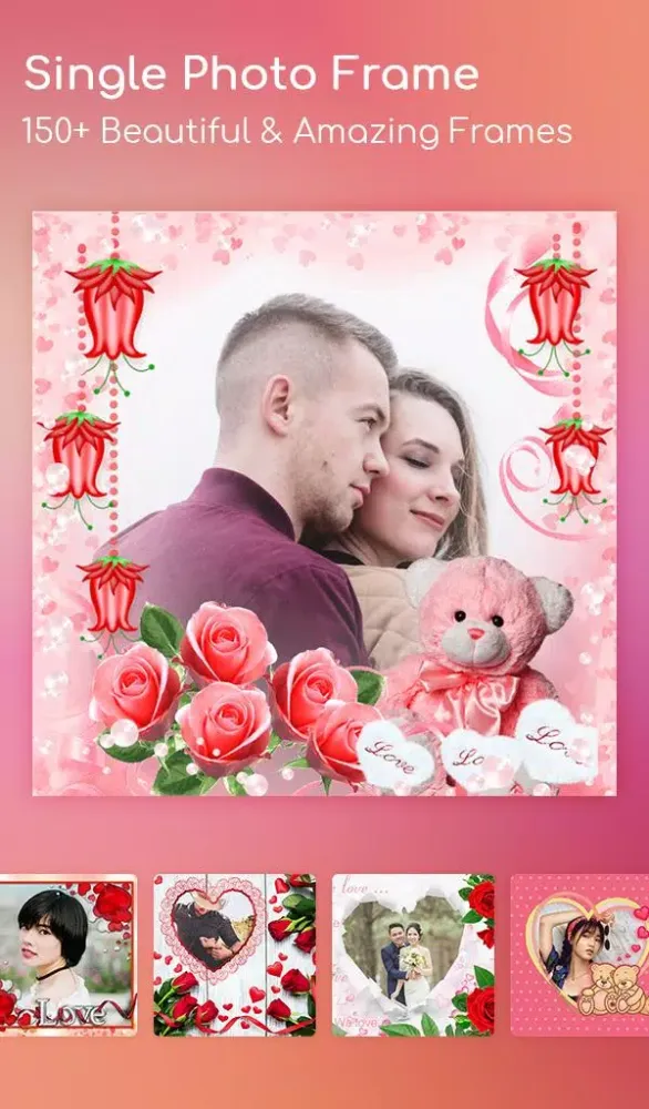 Capturas de tela do Love Collage, Love Photo Frame