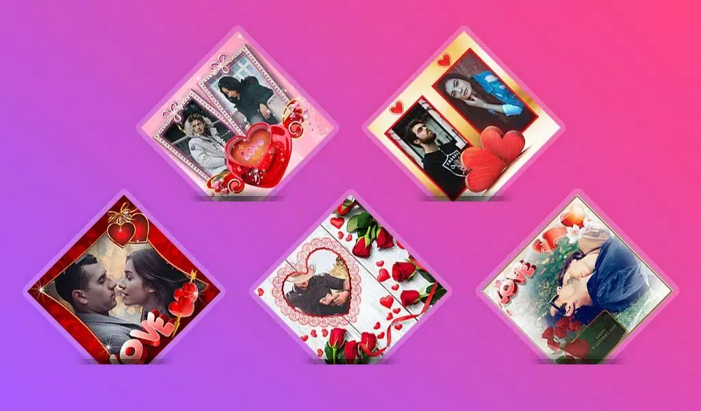 Capturas de tela do Love Collage, Love Photo Frame