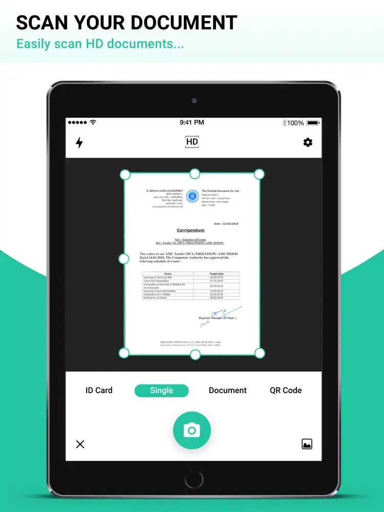 Capturas de pantalla de Cam Scan - Scanner to scan PDF iPad 