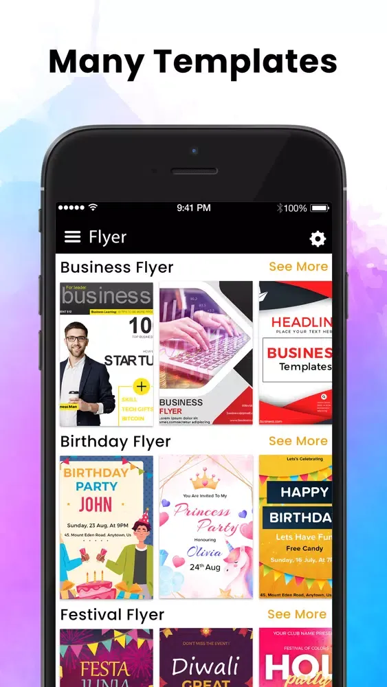 Flyer Maker - Poster Maker سکرین شاٹس