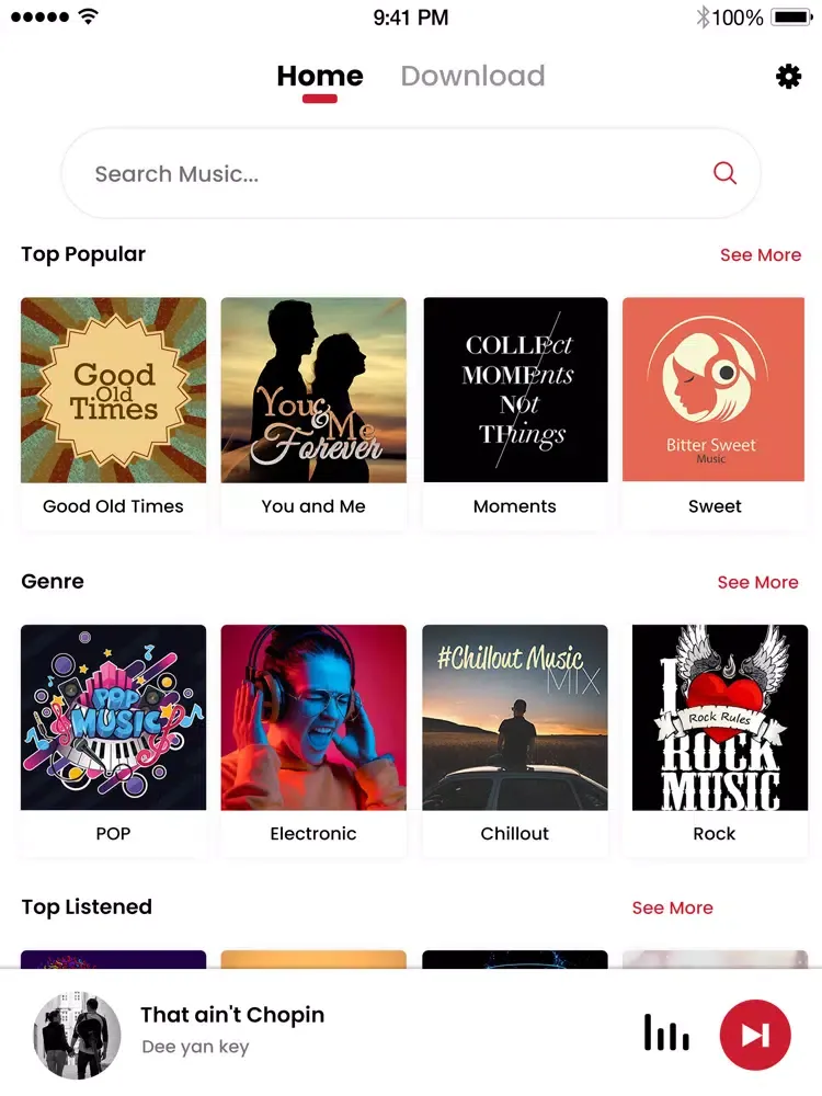 Tangkapan layar Music - MP3 Music Downloader iPad 
