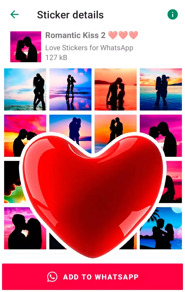 Love Emoji Stickers WASticker 스크린샷