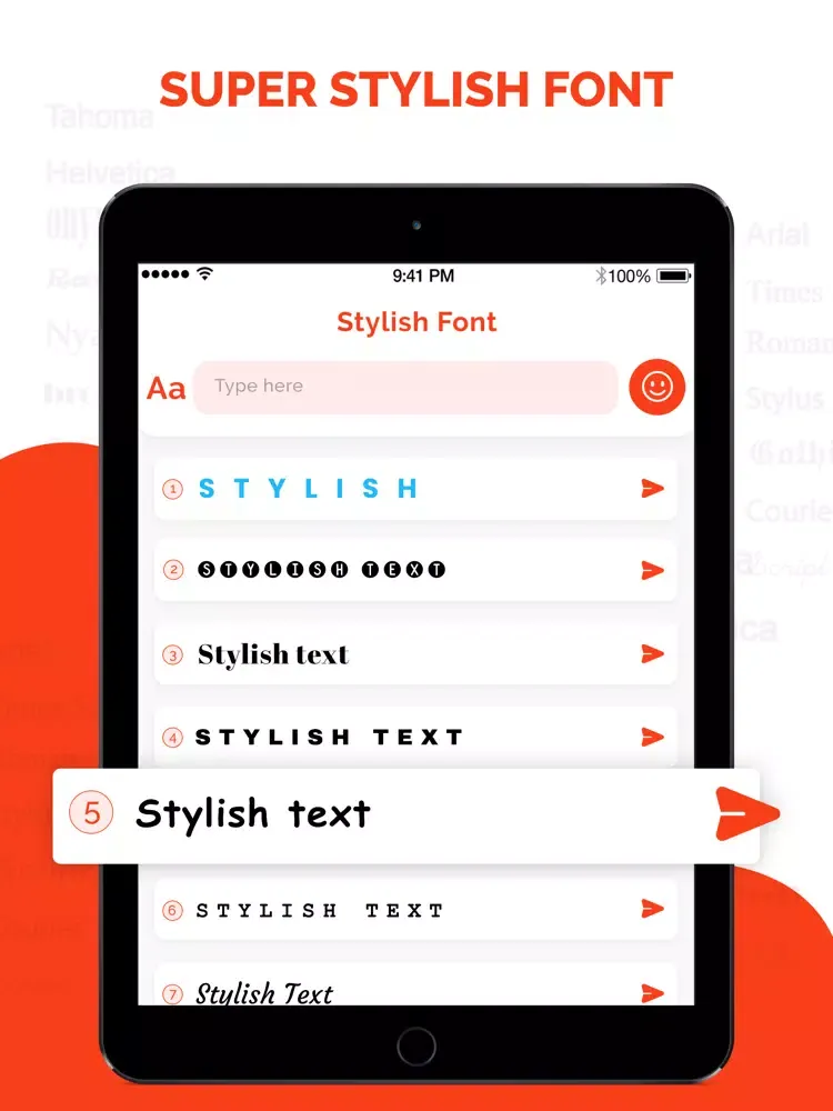 Capturas de pantalla de Fonts - Stylish & Fancy iPad 