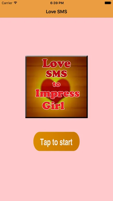 ภาพหน้าจอของ Love SMS to Impress Girl