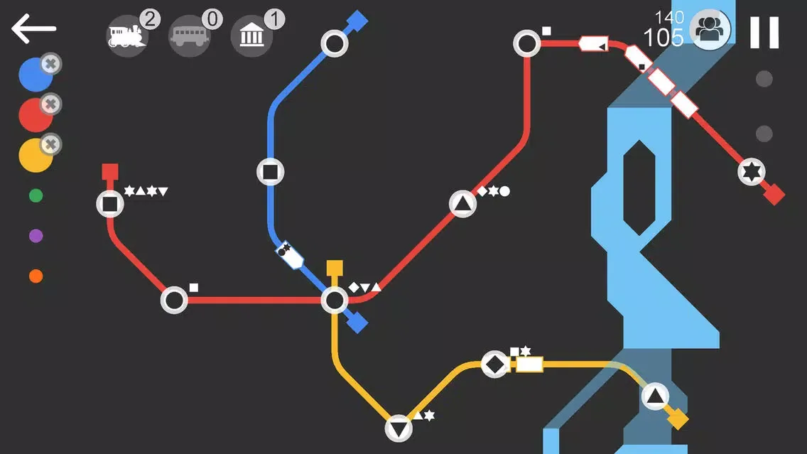 ภาพหน้าจอของ Railroad Line Simulate
