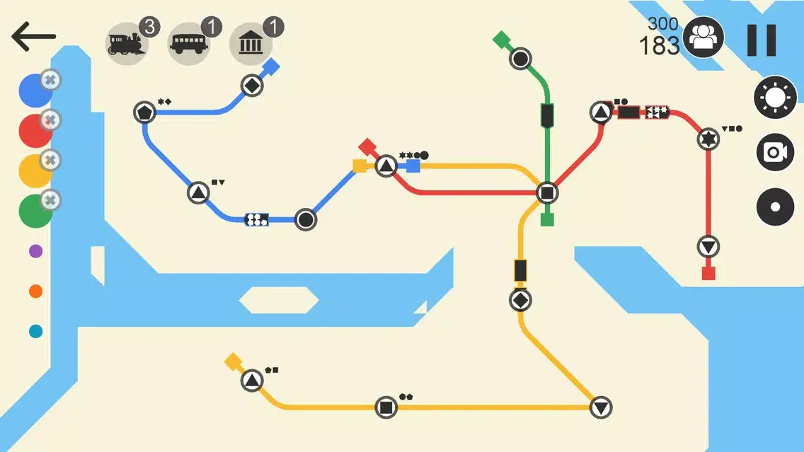 ภาพหน้าจอของ Railroad Line Simulate
