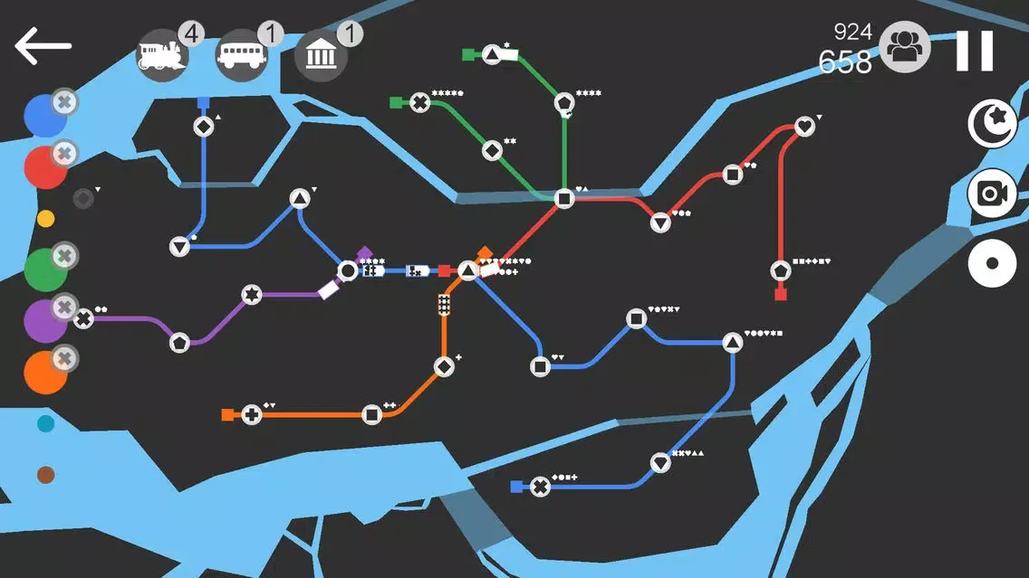 ภาพหน้าจอของ Railroad Line Simulate