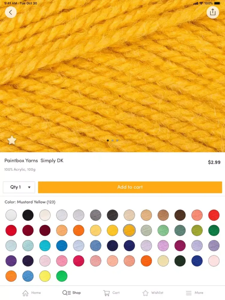 Tangkapan layar LoveCrafts: Crafting Supplies iPad 