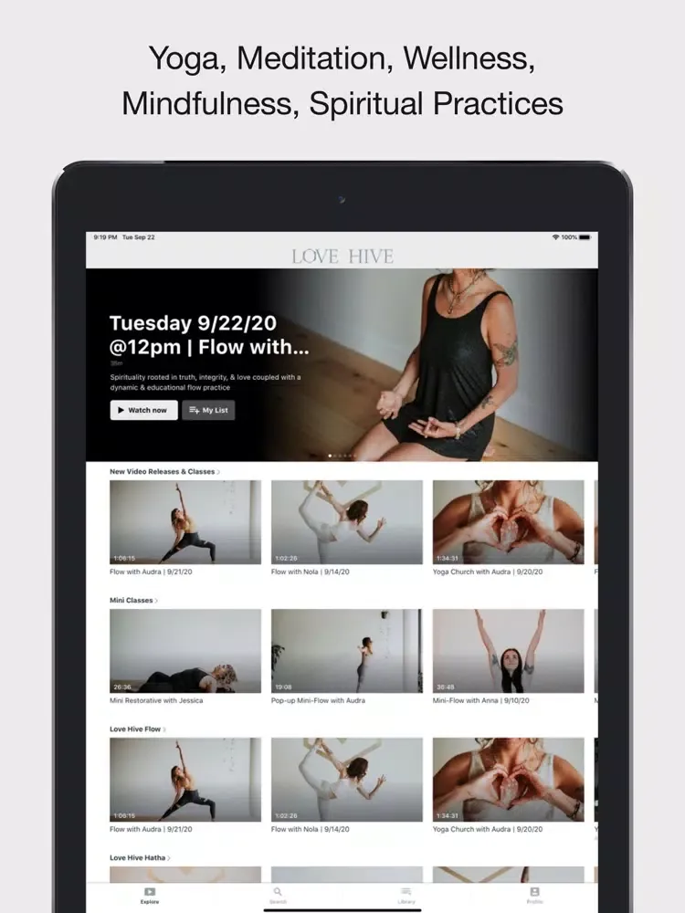 تصاویر Love Hive Yoga & Wellness iPad 