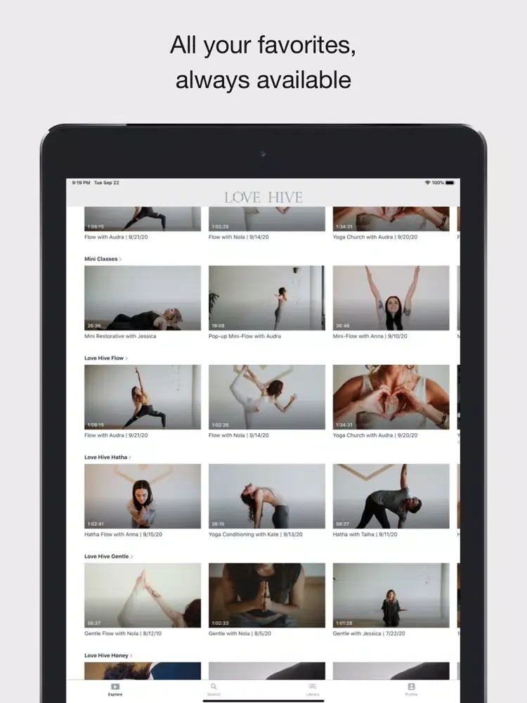 تصاویر Love Hive Yoga & Wellness iPad 