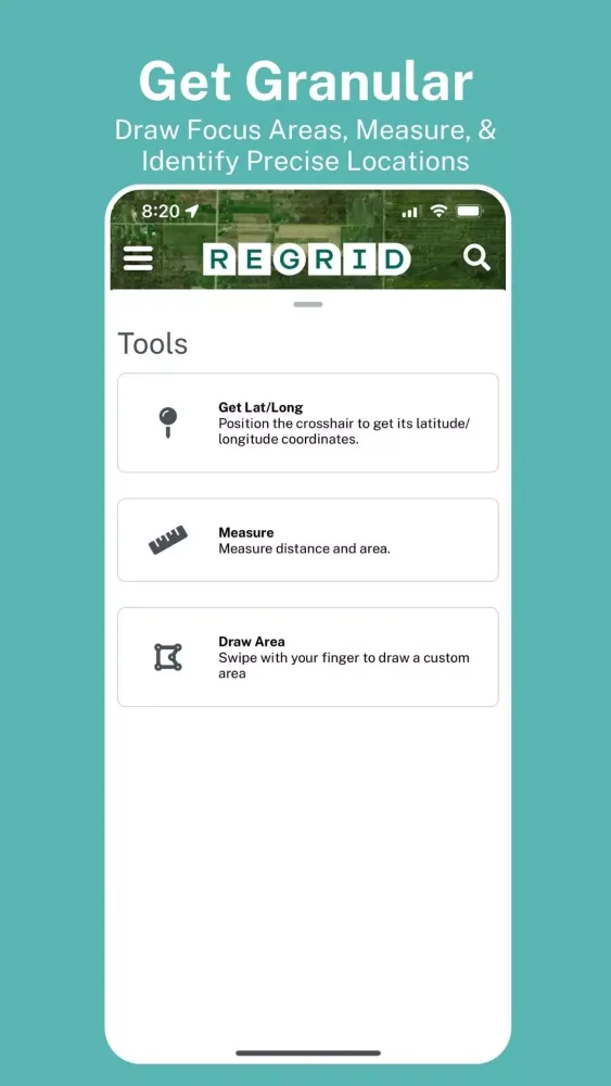 Capturas de pantalla de The Regrid Property App