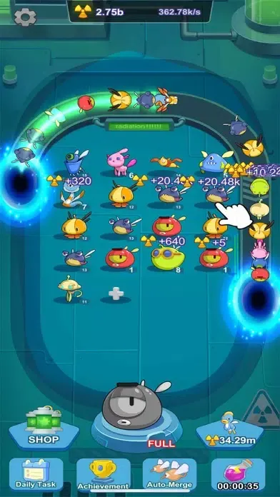 ภาพหน้าจอของ Lovely Monster-Merge Game