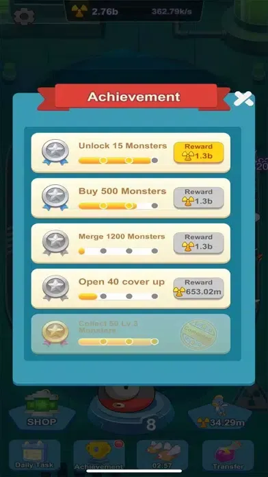 ภาพหน้าจอของ Lovely Monster-Merge Game