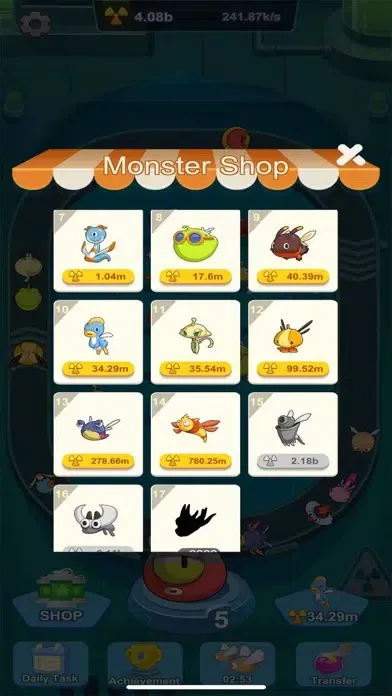 ภาพหน้าจอของ Lovely Monster-Merge Game