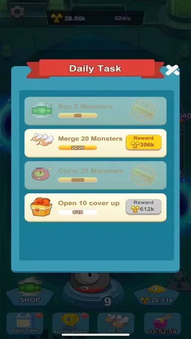 ภาพหน้าจอของ Lovely Monster-Merge Game
