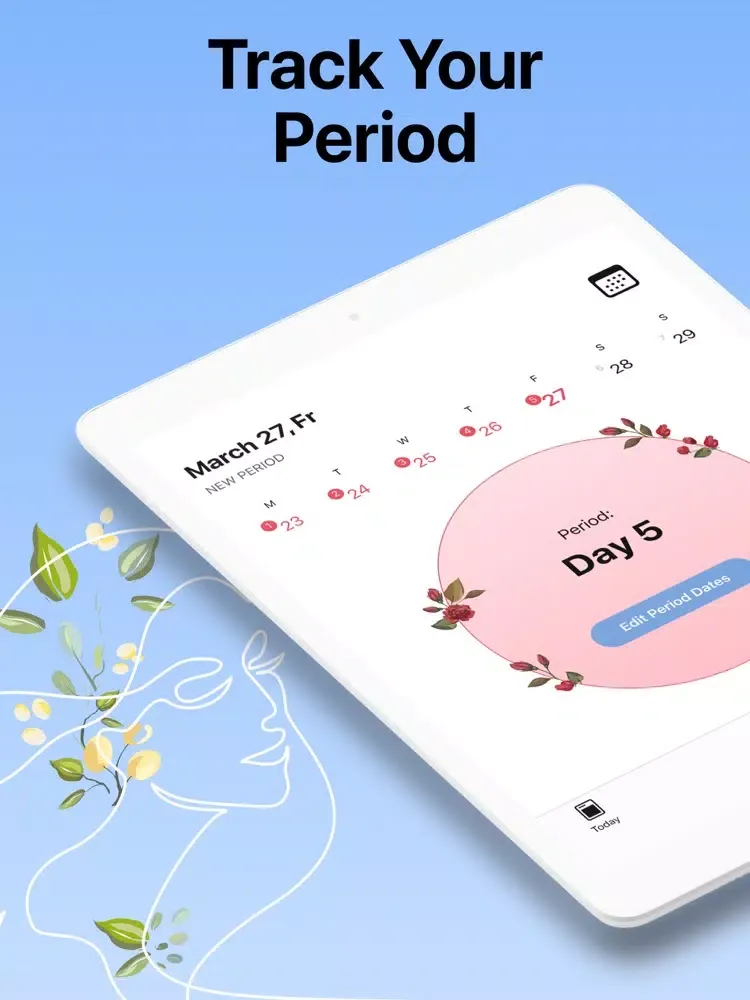 Lovely - Your Period Tracker iPad 应用截图