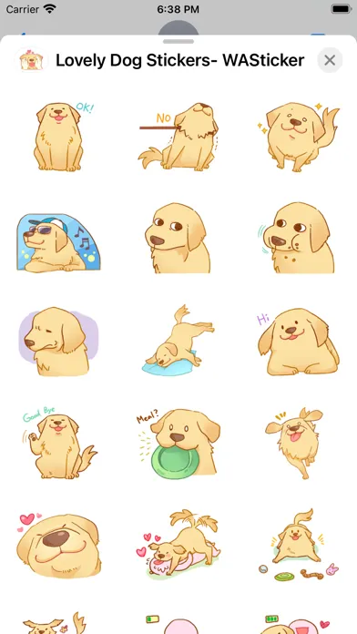 Lovely Dog Stickers- WASticker Screenshots